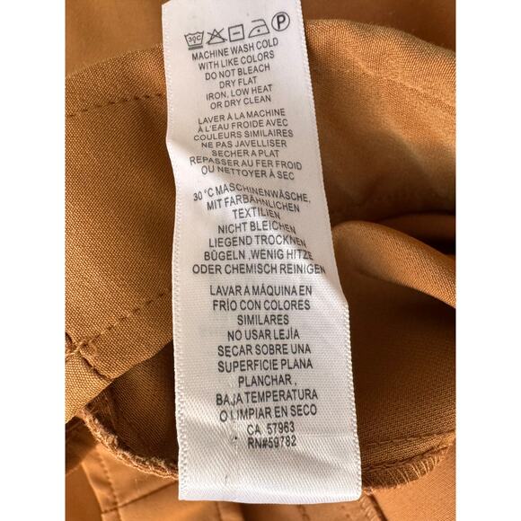 New ADRIANNA PAPELL Women's Terracotta Pull-on Straight Leg Pant Size 14 - Picture 4 of 4